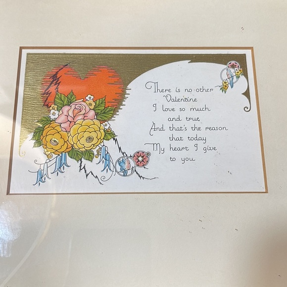 Custom Framed Victorian Valentine. - Picture 1 of 3